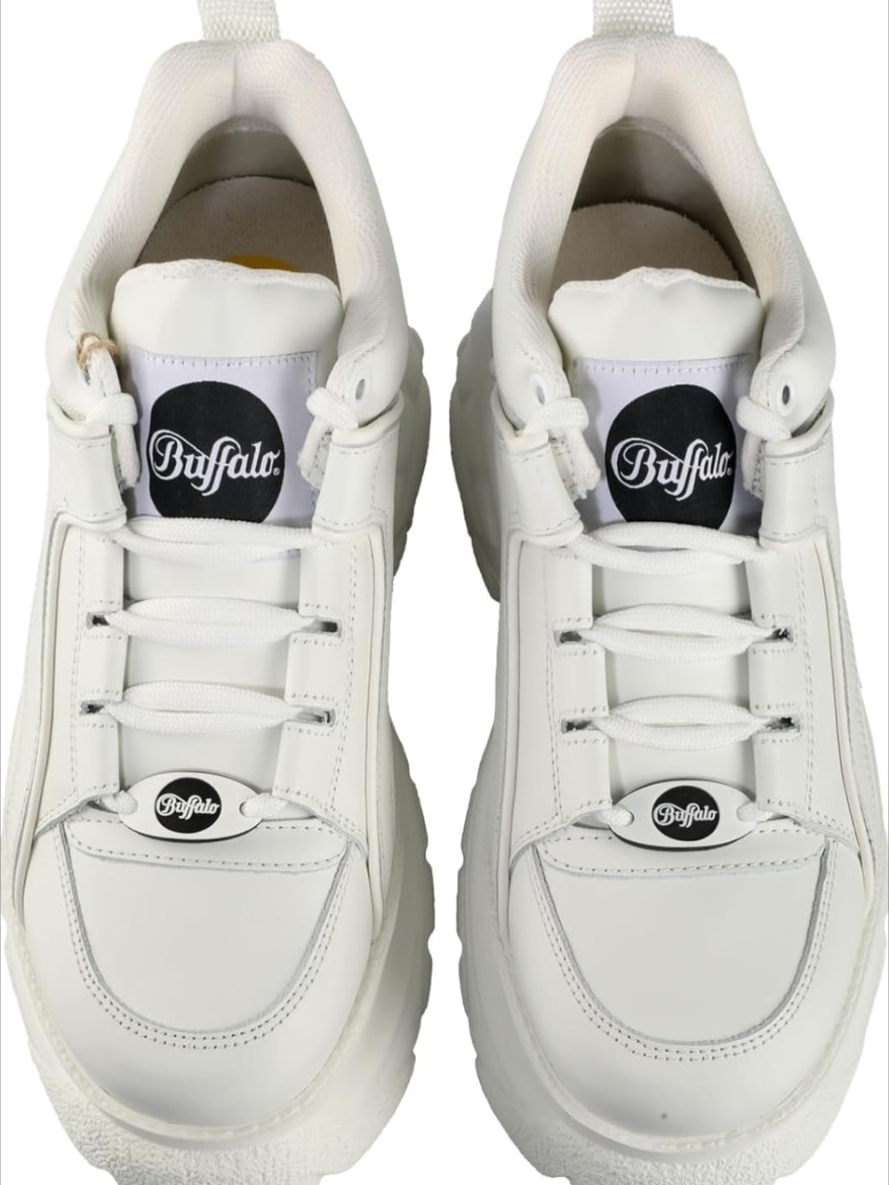 NWOB Buffalo White Platform Sneaker — Women's Chunky Trainer - Picture 3 of 8
